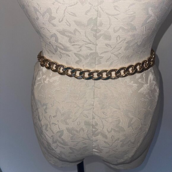 Vince Camuto Womens Belt One Size Gold Toned Chain Lobster Claw Waist main image 6